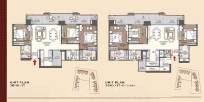 Image of 1815 Sq.ft 3 BHK Apartment / Flat for sale in Signature Global Sarvam, Sector 37D, Gurgaon for Rs. 28999999