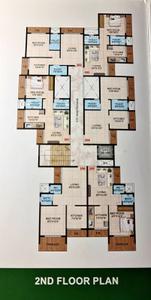 Floor Plan Image of 570 Sq.ft 1 RK Apartment / Flat for sale in City Garden, Karjat Thane for Rs. 1824000