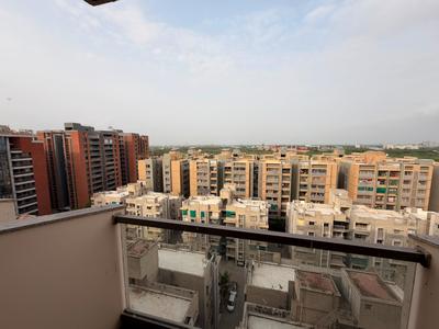 Balcony Image of 1305 Sq.ft 2 BHK Apartment / Flat for rent in Swagat Queens Land, Sargasan Gandhinagar for Rs. 27000