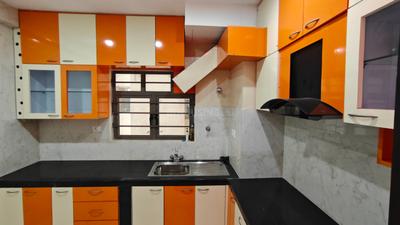 Kitchen Image of 1300 Sq.ft 3 BHK Apartment / Flat for rent in Srijan Ozone Phase II, Kamalgazi Kolkata for Rs. 45000
