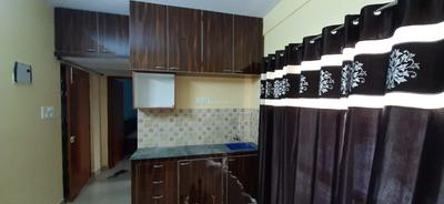 Kitchen Image of 400 Sq.ft 1 BHK Apartment / Flat for rent in Eden Solace, Joka Kolkata for Rs. 13000