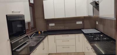 Kitchen Image of 1800 Sq.ft 3 BHK Builder Floor for rent in Gulmohar Park New Delhi for Rs. 175000