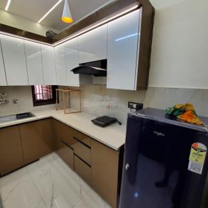 Kitchen Image of 650 Sq.ft 1 BHK Builder Floor for rent in Dwarka Mor New Delhi for Rs. 15000