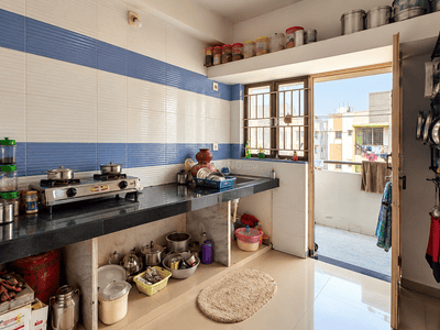 Kitchen Image of 720 Sq.ft 1 BHK Apartment / Flat for sale in Galaxy Intercity, Nikol Ahmedabad for Rs. 2850000