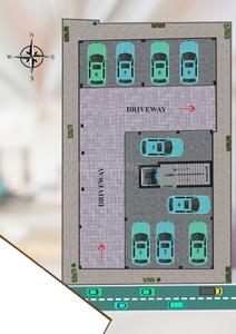 Floor Plan Image of 1037 Sq.ft 2 BHK Apartment / Flat for sale in Madipakkam Chennai for Rs. 9800000
