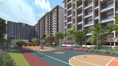 Image of 1410 Sq.ft 3 BHK Apartment / Flat for sale in Gagan Adira Phase 2, Wagholi, Pune for Rs. 9900000