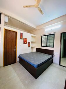 Bedroom Image of 250 Sq.ft 1 RK Builder Floor for rent in Mahalakshmi Nagar Indore for Rs. 15000