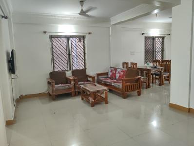 Living Room Image of 900 Sq.ft 2 BHK Apartment / Flat for rent in Murugeshpalya Bengaluru for Rs. 51000