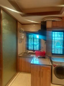 Kitchen Image of 429 Sq.ft 1 BHK Apartment / Flat for rent in Hiland Woods, New Town Kolkata for Rs. 19000