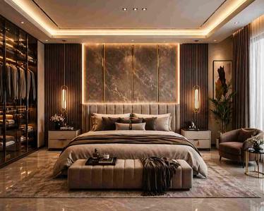 Bedroom Image of 1835 Sq.ft 3 BHK Villa for sale in Wadhwa Wise City, Chikhale Navi Mumbai for Rs. 31500000