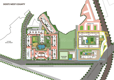 Image of 624 Sq.ft 2 BHK Apartment / Flat for sale in Dosti Heron, Thane West, Thane for Rs. 11300000
