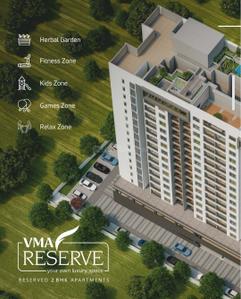 Image of 1000 Sq.ft 2 BHK Apartment / Flat for sale in VMA Reserve, Punawale, Pune for Rs. 7700000