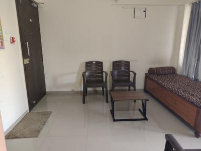 Living Room Image of 650 Sq.ft 1 BHK Apartment / Flat for rent in Mantra Essence, Undri Pune for Rs. 18500