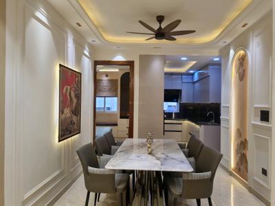 Dining Area Image of 1300 Sq.ft 4 BHK Apartment / Flat for sale in G3 Builders Floor by G3 Buildtech, Najafgarh New Delhi for Rs. 12500000
