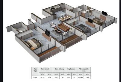 3 BHK Flat