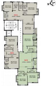 Image of 1313 Sq.ft 3 BHK Apartment / Flat for sale in Garia, Sonarpur, Kolkata for Rs. 7821500