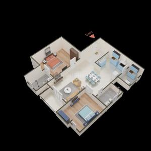 Image of 1063 Sq.ft 2 BHK Apartment / Flat for sale in Vajram Newtown II, Chokkanahalli, Bengaluru for Rs. 15000000
