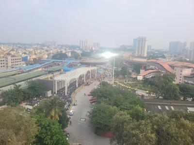 Balcony Image of 1700 Sq.ft 3 BHK Apartment / Flat for rent in Vaishnavi Nakshatra, Yeswanthpur Bengaluru for Rs. 70000