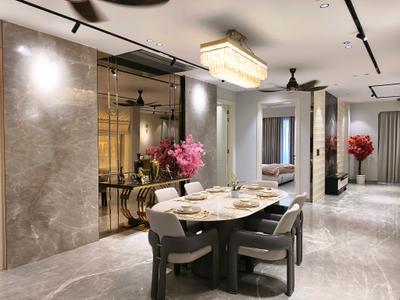Dining Area Image of 2160 Sq.ft 4 BHK Builder Floor for sale in Adani Samsara Avasa, Kadarpur Gurgaon for Rs. 31500000