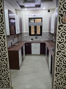 Kitchen Image of 1250 Sq.ft 3 BHK Builder Floor for rent in Sector 11 Rohini New Delhi for Rs. 42000