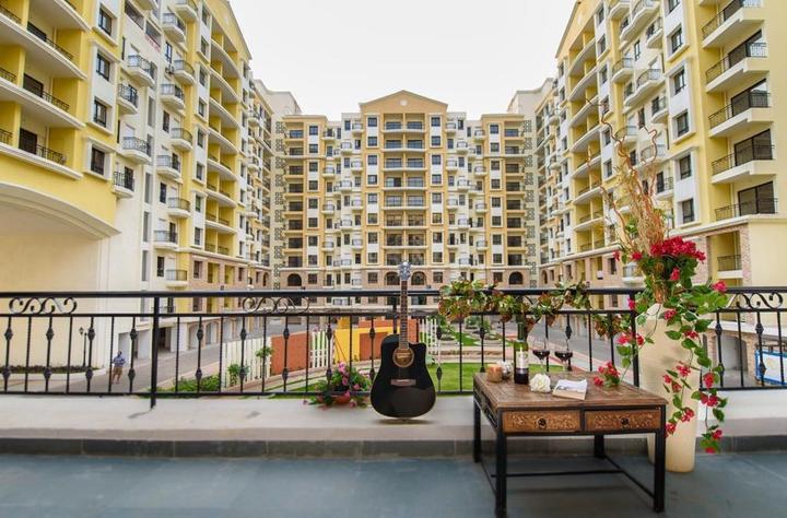 Balcony Image of 844 Sq.ft 2 BHK Apartment / Flat for sale in Talegaon Dabhade Pune for Rs. 3700000