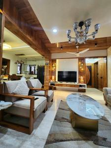 Living Room Image of 2400 Sq.ft 3 BHK Apartment / Flat for rent in Advance Le Jardin, Ellisbridge Ahmedabad for Rs. 75000
