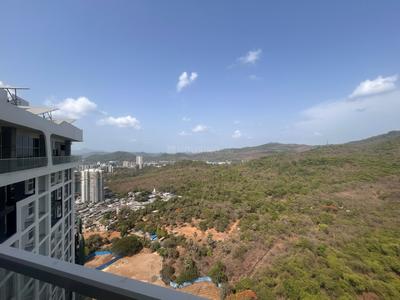 Balcony Image of 1050 Sq.ft 2 BHK Apartment / Flat for rent in MICL Aaradhya Parkwood 1, Mira Road East Mira Bhayandar for Rs. 35750