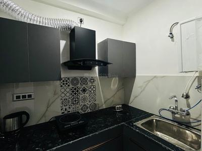 Kitchen Image of 485 Sq.ft 1.5 BHK Apartment / Flat for rent in Tapovan Rishikesh for Rs. 30000
