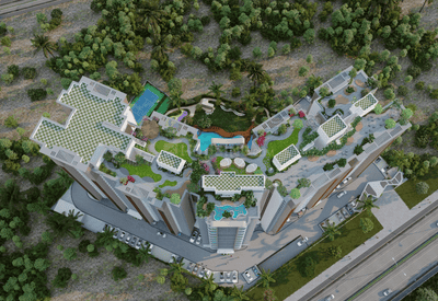 Image of 1488 Sq.ft 3 BHK Apartment / Flat for sale in Acrerise Azure, Trisulia, Cuttack for Rs. 9500000