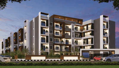 Image of 1375 Sq.ft 3 BHK Apartment / Flat for sale in Electronic City, Bengaluru for Rs. 10300000