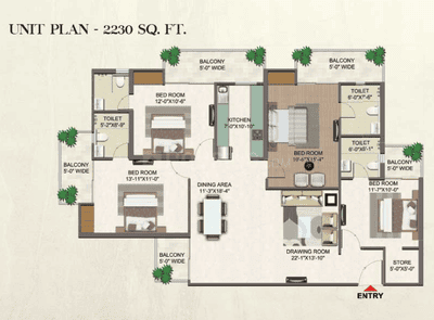 Image of 2230 Sq.ft 4 BHK Apartment / Flat for sale in Migsun Atharva , Raj Nagar Extension, Ghaziabad for Rs. 18000000