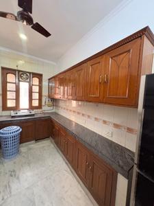 Kitchen Image of 1575 Sq.ft 3 BHK Builder Floor for rent in Kalkaji New Delhi for Rs. 80000