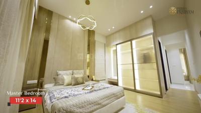 Bedroom Image of 1005 Sq.ft 2 BHK Apartment / Flat for sale in Vardhaman Skysymphony, Wakad Pune for Rs. 12000800