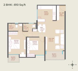 Image of 1596 Sq.ft 3 BHK Apartment / Flat for sale in Sonai Clara, Ravet, Pune for Rs. 11000000