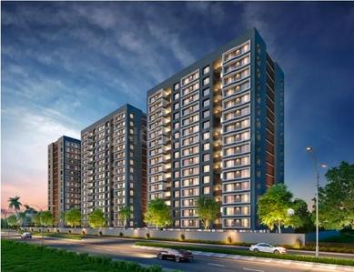 Image of 1751 Sq.ft 3 BHK Apartment / Flat for rent in Swagat Clifton, Bhimrad, Surat for Rs. 22500