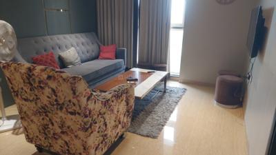 Living Room Image of 640 Sq.ft 1 BHK Apartment / Flat for rent in Lodha Belmondo, Gahunje Pune for Rs. 40000