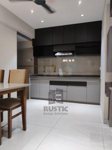 Kitchen Image of 968 Sq.ft 3 BHK Apartment / Flat for rent in Vishwanath Maher Select, Shela Ahmedabad for Rs. 44500
