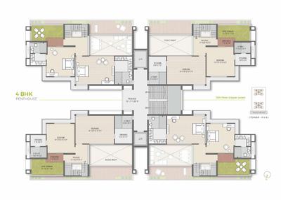 Image of 3745 Sq.ft 4 BHK Penthouse for sale in Pal, Surat for Rs. 24000000