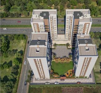Image of 1351 Sq.ft 2 BHK Apartment / Flat for sale in Shivansh Swarnim Lifestyle, Palanpur, Surat for Rs. 5800000