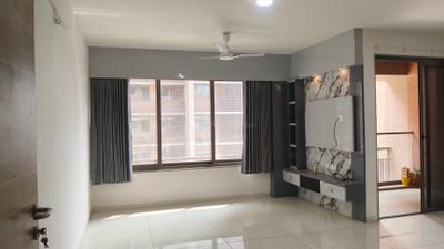 Living Room Image of 2333 Sq.ft 3 BHK Apartment / Flat for rent in Shivalik Green View, Shantigram Ahmedabad for Rs. 55000