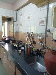 Kitchen Image of 640 Sq.ft 2 BHK Apartment / Flat for sale in Mira Road East Mira Bhayandar for Rs. 10500000
