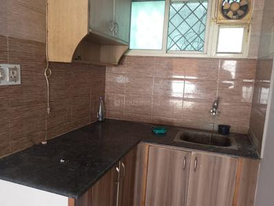Kitchen Image of 381 Sq.ft 1 RK Independent House for rent in Murugeshpalya Bengaluru for Rs. 8500