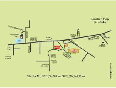 Image of 876 Sq.ft 2 BHK Apartment / Flat for rent in Welhome Galaxy, Wagholi, Pune for Rs. 10000