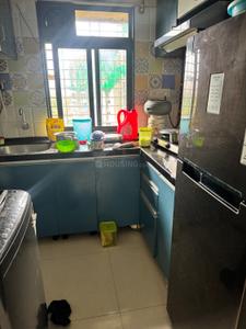 Kitchen Image of 700 Sq.ft 1 BHK Apartment / Flat for rent in Unique Greens, Thane West Thane for Rs. 17100