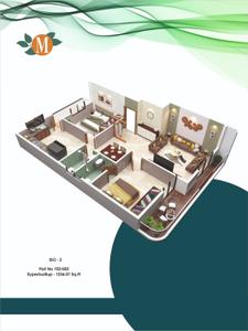 Image of 1050 Sq.ft 2 BHK Apartment / Flat for sale in Shree Mahalaxmi Heights, Narendra Nagar, Nagpur for Rs. 6000000