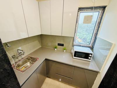 Kitchen Image of 950 Sq.ft 1 RK Apartment / Flat for rent in Sector 46 Gurgaon for Rs. 23000