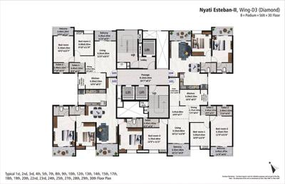 Image of 1149 Sq.ft 2 BHK Apartment / Flat for sale in Nyati Esteban II, Undri, Pune for Rs. 7800000