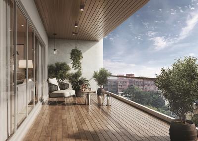 Balcony Image of 1251 Sq.ft 3 BHK Apartment / Flat for sale in Chembur Mumbai for Rs. 56300000
