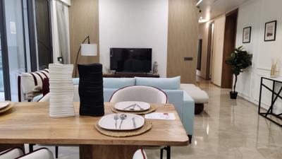 Living Room Image of 1800 Sq.ft 4 BHK Apartment / Flat for sale in Rustomjee Seasons, Bandra East Mumbai for Rs. 119300000