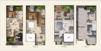 Image of 5270 Sq.ft 4.5 BHK Villa for sale in Vatika Royale Villas, Basai, Agra for Rs. 40000000